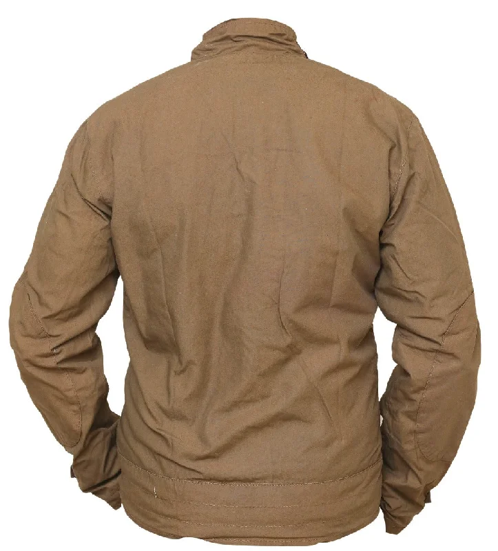 Men Brown Cotton Jacket