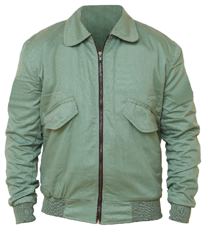 Men Jordan Green Cotton Jacket