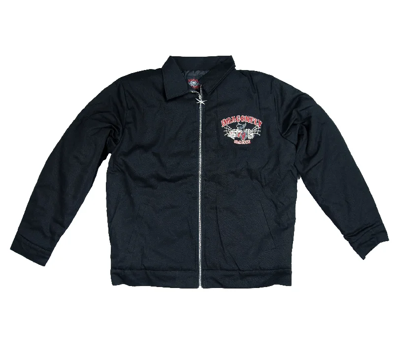 Dragonfly DFZ38 Roadhouse Dead Road Mens Black Vintage Jacket