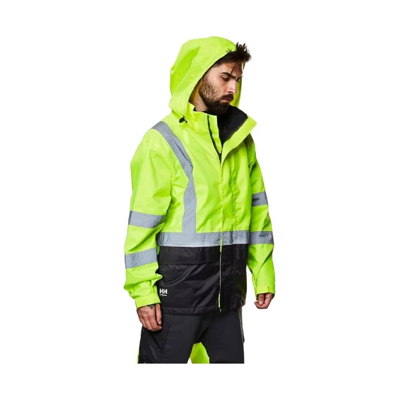 Helly Hansen Men's Alta Shell Waterproof Jacket - Yellow/Charcoal