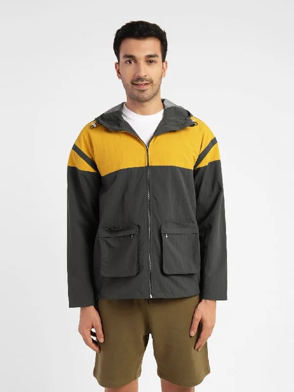 Men's Colorblock Hooded Jackets