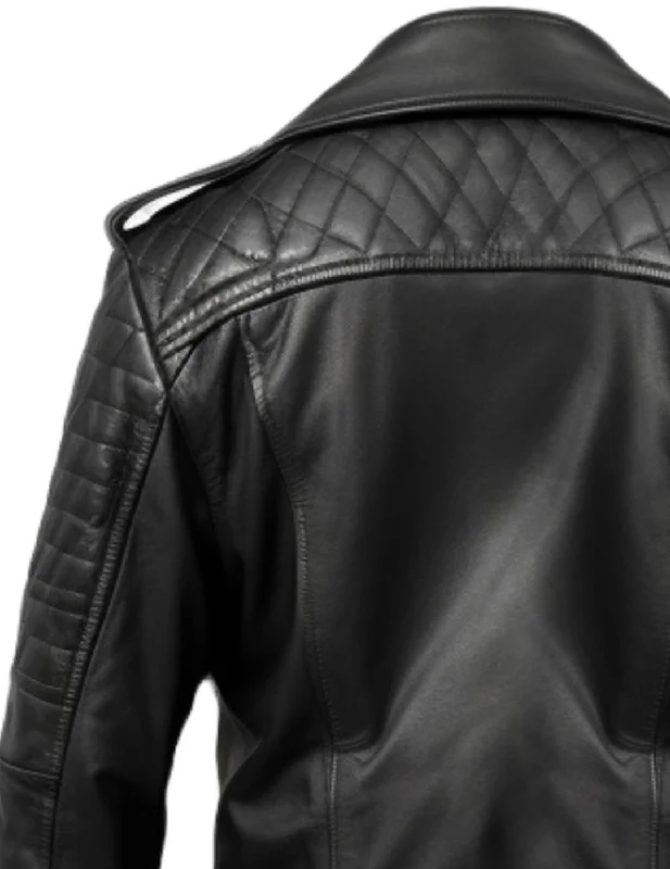 Men Black Biker Leather Jacket - Biker Jacket For Men