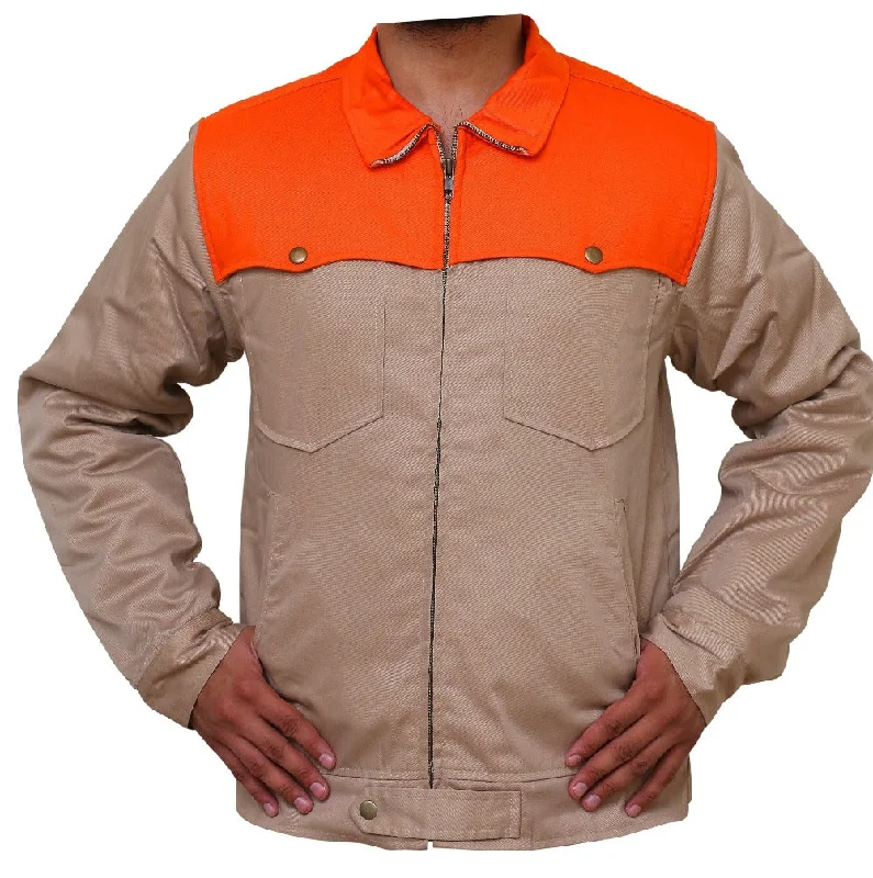 Men Cotton Bomber Jacket-Leatheroxide