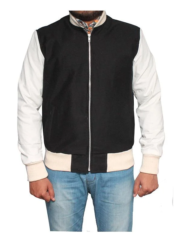 Men Cotton Jacket - Black