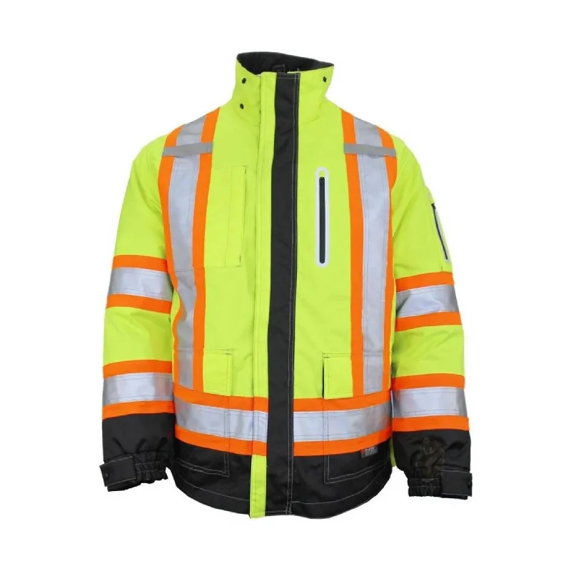 Tough Duck Men's Hi-Vis Shell - Green Safety