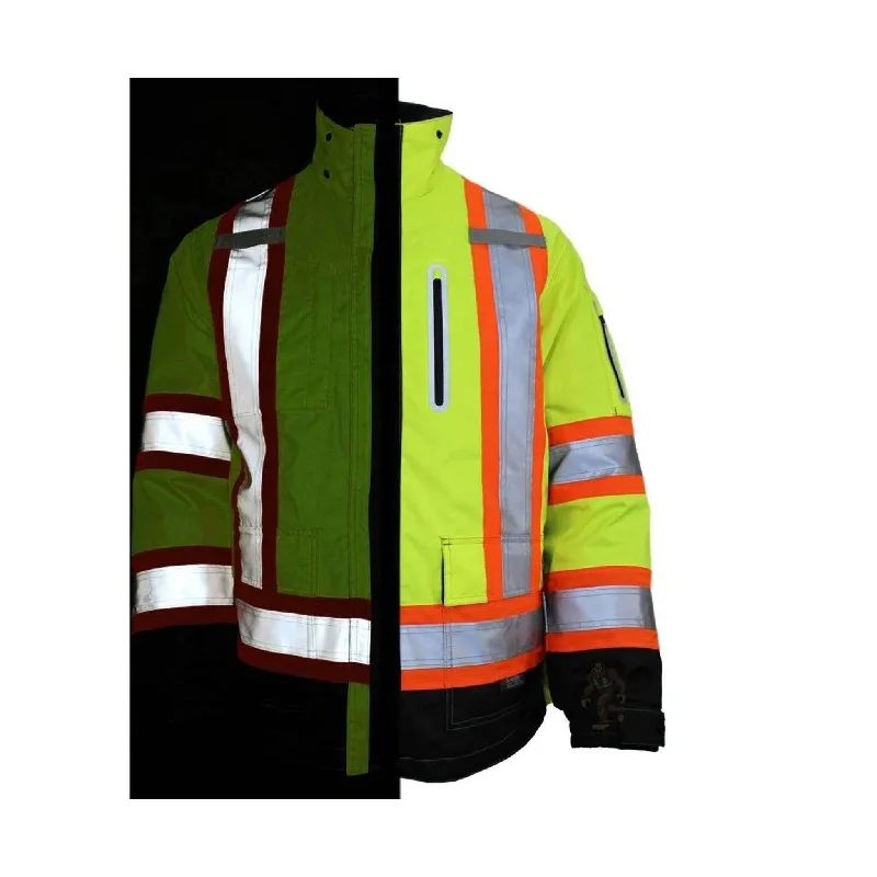 Tough Duck Men's Hi-Vis Shell - Green Safety