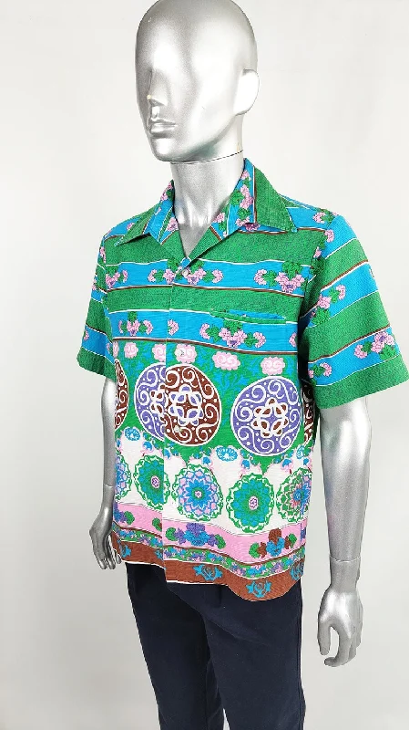 1970s Mens Hawaiian Vintage Psychedelic Shirt