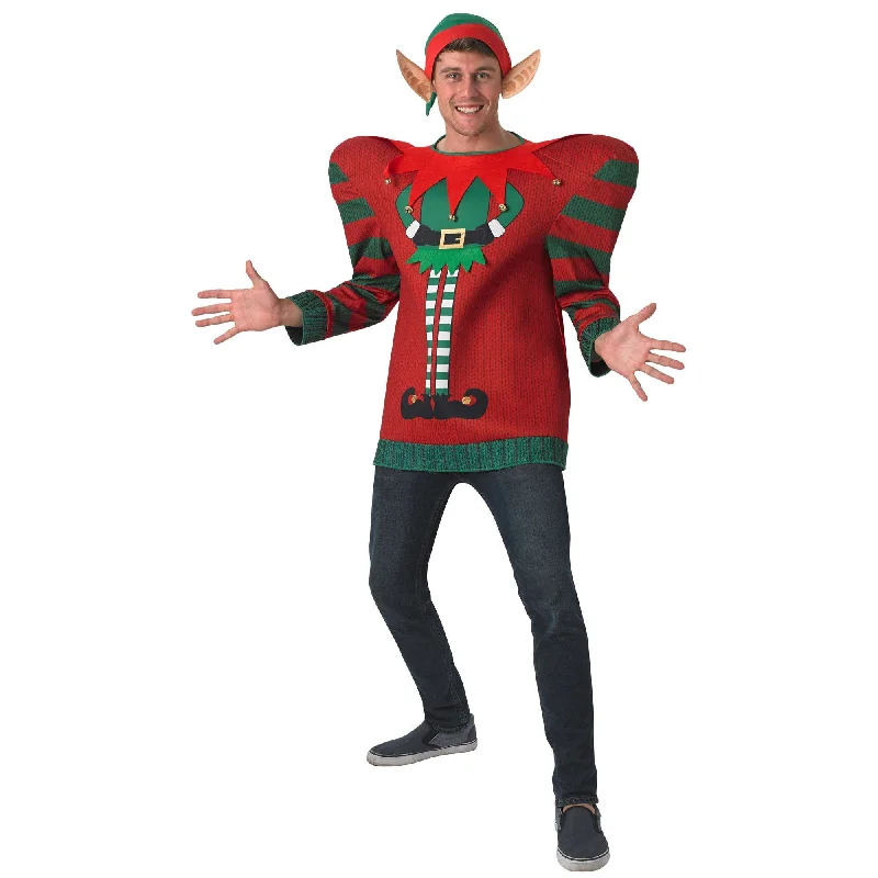 Rubies Mens Oversized Elf Christmas Jumper