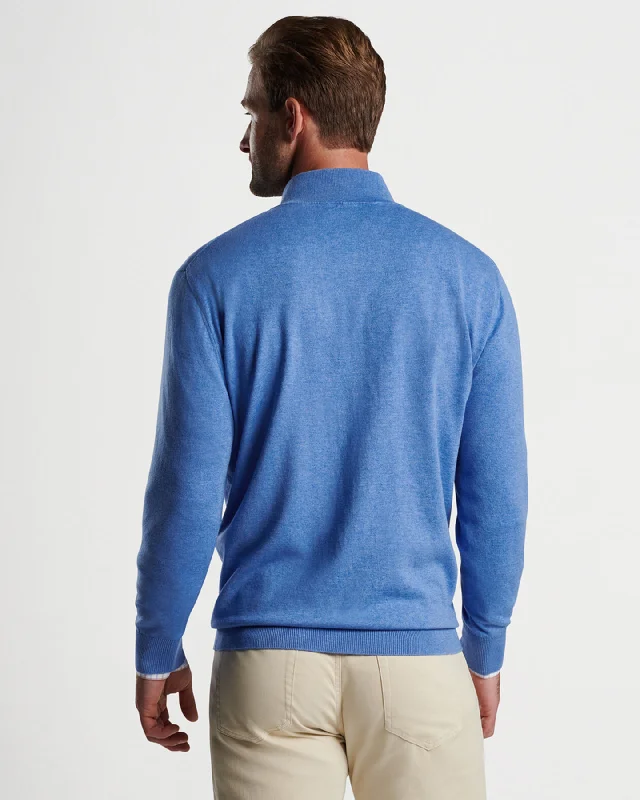 WHITAKER 1/4 ZIP SWEATER - MARITIME