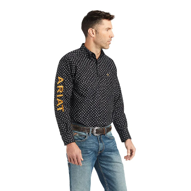 10042356 Ariat Mns Team Conor Classic Fit Shirt Black