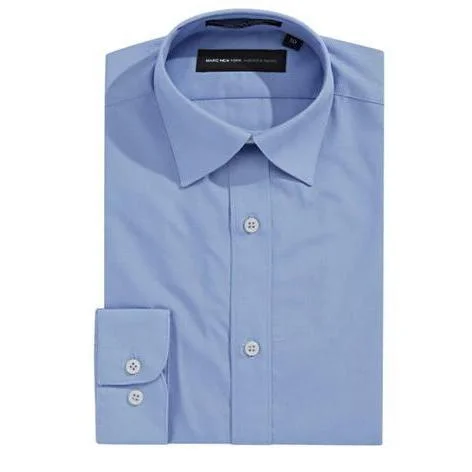 Marc New York Boys Skinny Light Blue Solid Dress Shirt