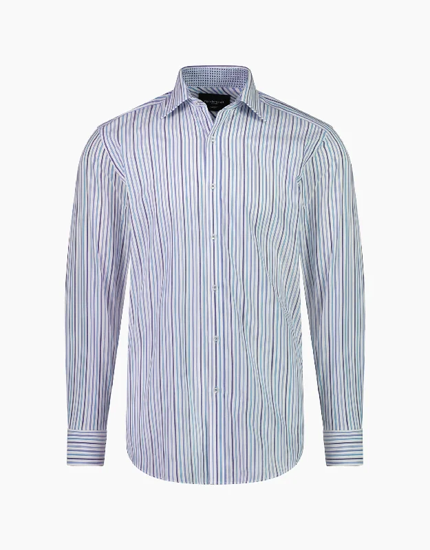 Barbican Blue Multi Stripe Shirt