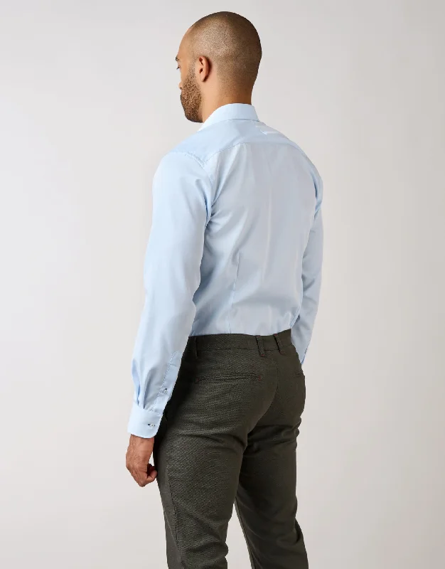 Barbican Light Blue Smart Casual Shirt