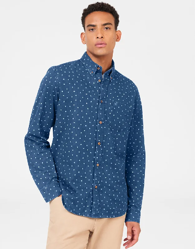 Ben Sherman Indigo Card Print Shirt