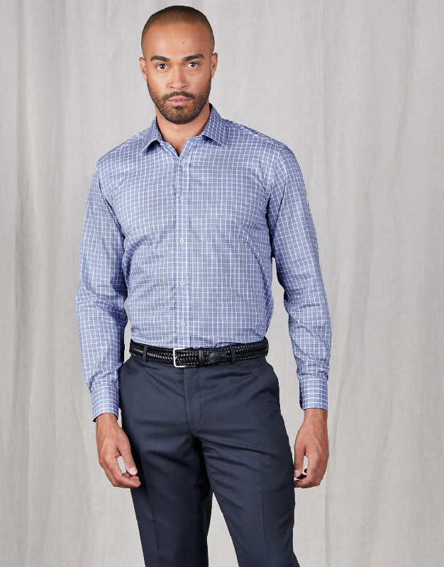 London Blue & White Check Shirt