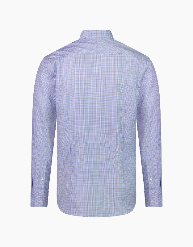 London Brown & Blue Check Shirt