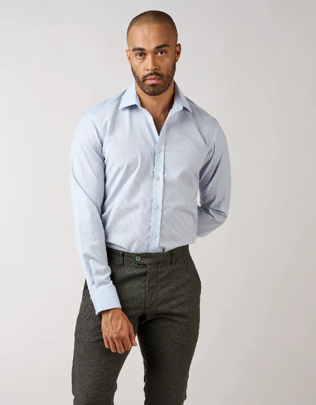 London Light Blue Merino Shirt