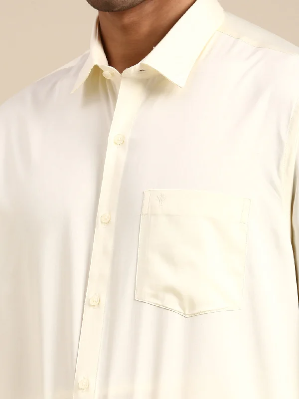 Mens Cream Full Sleeves Shirt 1