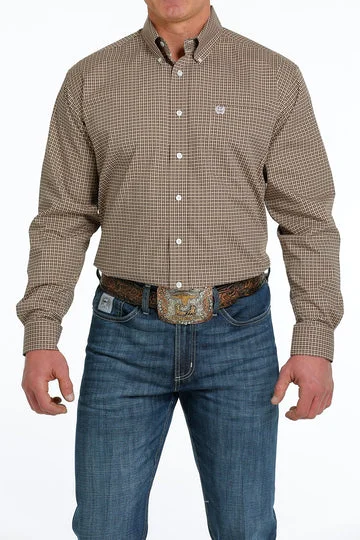 MTW1105537 Cinch Mns Class LS Brown Shirt