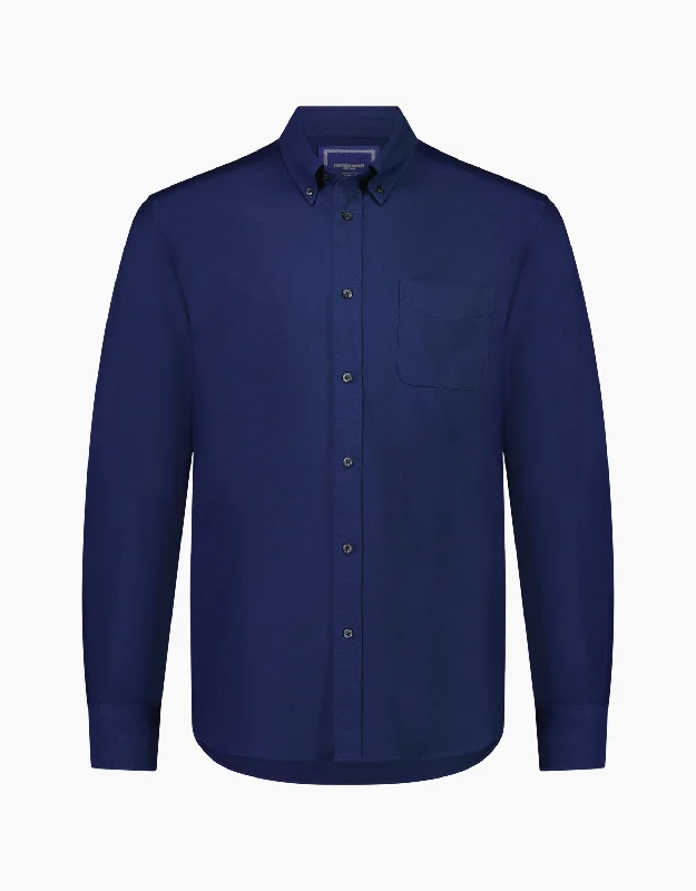 Ohope Navy Oxford Shirt