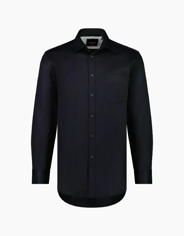 Sinatra Black Twill Business Shirt