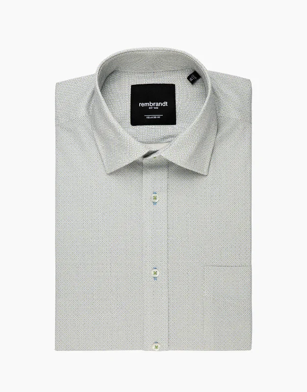 Sinatra Green Circle Microdesign Shirt