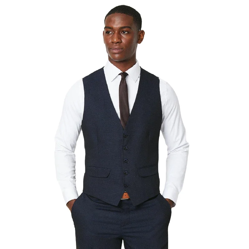 Burton Mens 1904 Plain Wool Blend Waistcoat