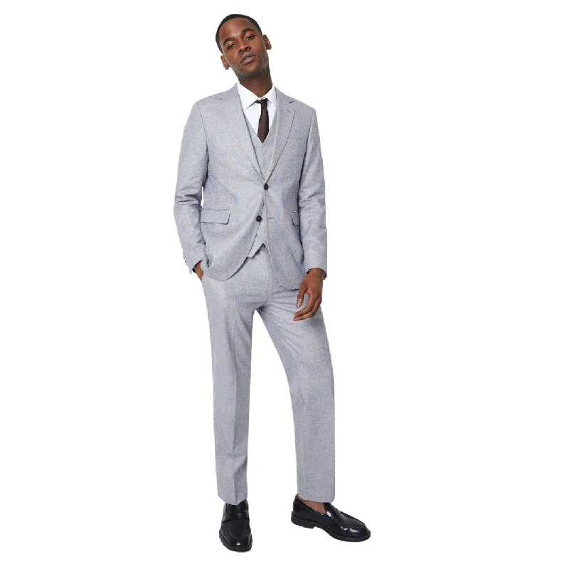 Burton Mens Linen Blend Slim Wedding Suit Jacket