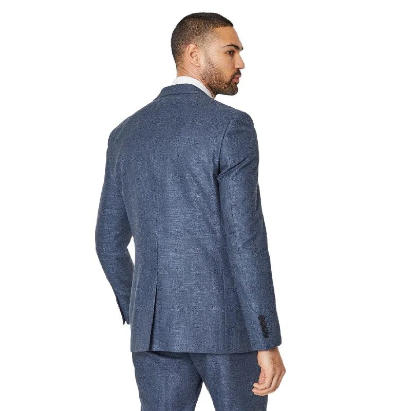 Burton Mens Linen Effect Suit Jacket