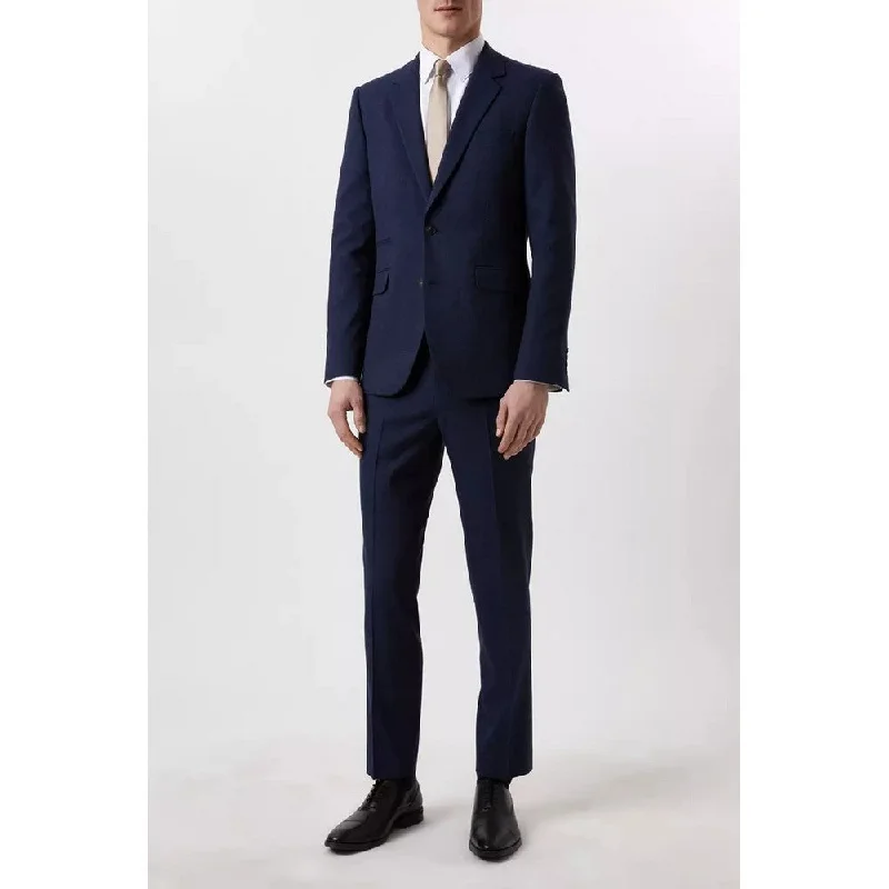 Burton Mens Marl Slim Suit Jacket