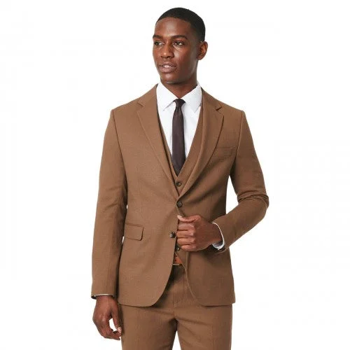 Burton Mens Plain Weave Slim Suit Jacket