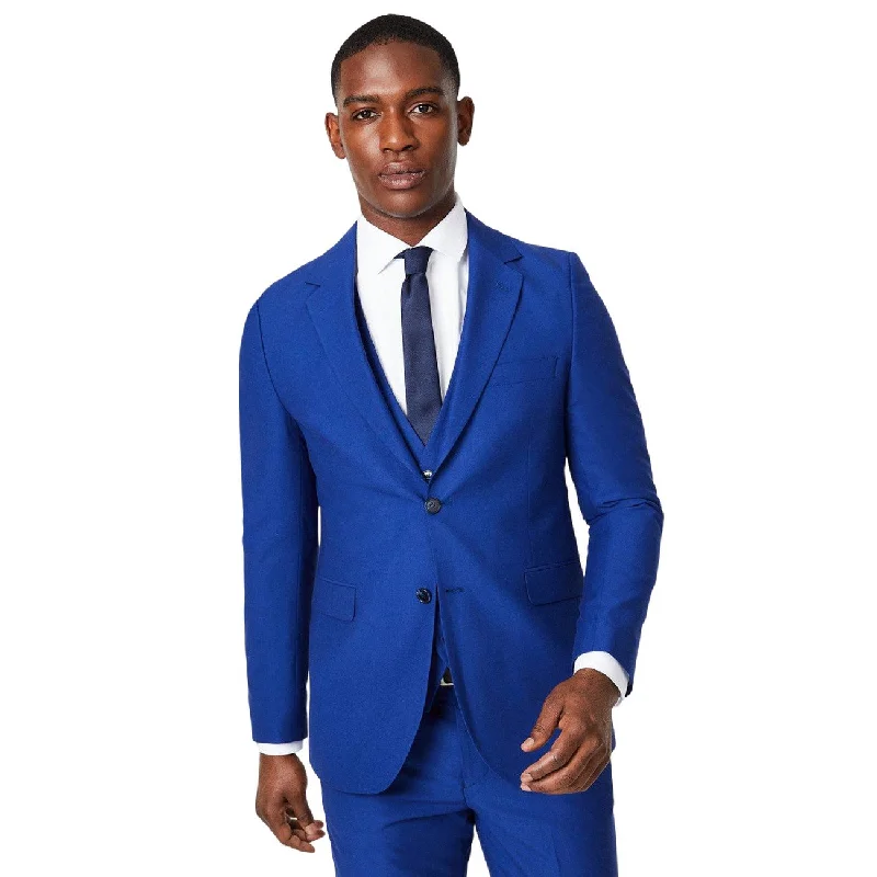 Burton Mens Single-Breasted Slim Suit Jacket