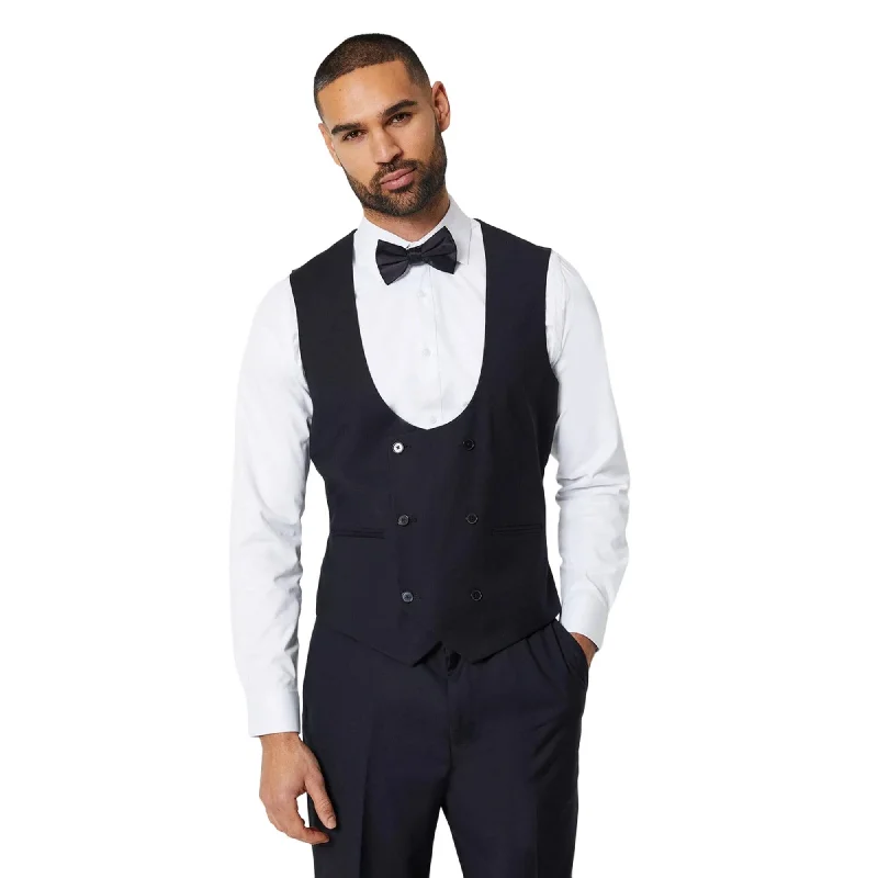 Burton Mens Tailored Tuxedo Waistcoat