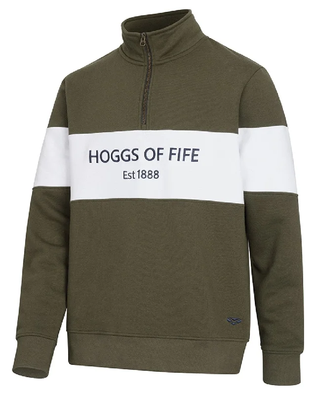 Hoggs of Fife Dumfries 1888 Mens Quarter Zip Sweatshirt